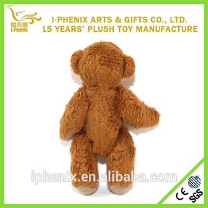 mini de color marrón de peluche de juguete osito de peluche con moño - Product Image 4