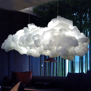Décoratifs pour la maison <span class=keywords><strong>Nuage</strong></span> Lustre avec LED Pvc Imitation De Fiber De soie Pendentif Lampe En Gros - Product Image 4
