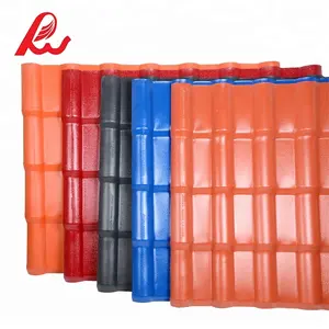 Resin Roofing Sheet Red Color ASA PVC Plastic Synthetic Resin Residential Roof Sheet