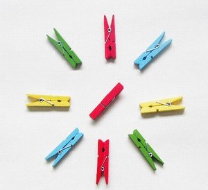 Decorative Clip of Colored Wooden Clothespin <strong>Mini</strong> Craft Clothes <strong>Pegs</strong> - Product Image 5