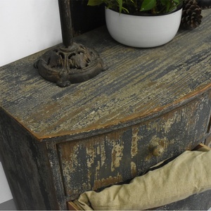 Luckywind Shabby Chic French Country Style Furniture Antique Wooden <strong>Corner</strong> <strong>Storage</strong> <strong>Cabinet</strong> for Living Room,Bedroom Decor - Product Image 5