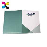 Impresión de Carpetas de Presentación de Archivos de Empresa con Ranura para Tarjetas de Visita