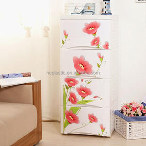 5-Drawer Lingerie Chest Storage <strong>Dresser</strong> Cabinet <strong>on</strong> Removable <strong>Wheels</strong> - Product Image 2