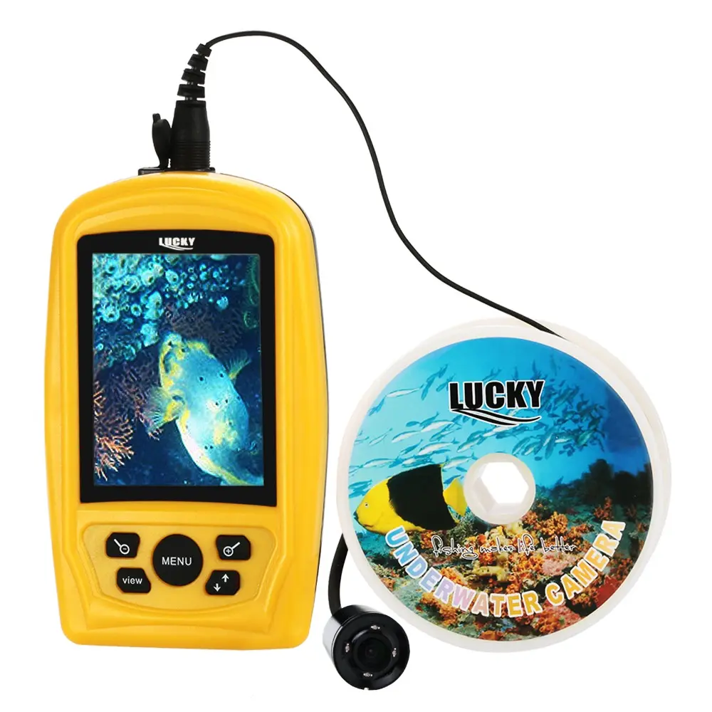 Водонепроницаемая камера для подводной рыбалки LUCKY, длина кабеля 20 м, CMD-датчик, TFT RGB дисплей 3,5 дюйма, монитор