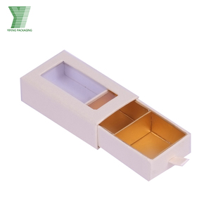 Caja de chocolate elegante estilo cajón más vendido, caja de papel con cajón abierto deslizante, caja de regalo de dulces con ventana de Pvc transparente - Product Image 3