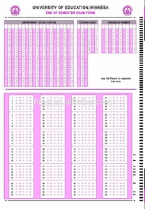 Feuille de réponse / Papier OMR pour l'examen scolaire - Product Image 2