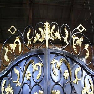 Designs modernes de portails de maison / <span class=keywords><strong>portail</strong></span> en <span class=keywords><strong>fer</strong></span> <span class=keywords><strong>forgé</strong></span> de luxe / <span class=keywords><strong>dessin</strong></span> de <span class=keywords><strong>portail</strong></span> en acier - Product Image 5