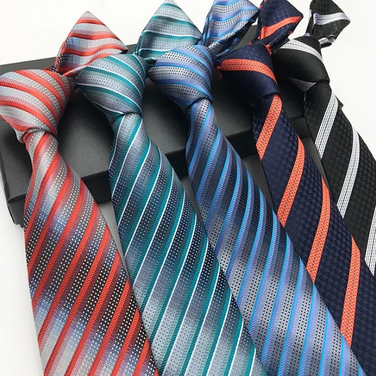 Fashion Jacquard Woven Formal Business Wedding Silk Neckties Men's Tie