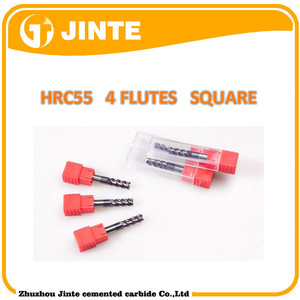 4 flautas straight <span class=keywords><strong>caña</strong></span> end mills herramienta del cortador hrc55 - Product Image 1