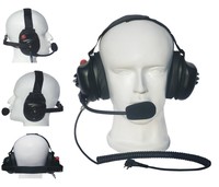 Auriculares Telefónicos RAYTALK Industriales de Alta Resistencia con Cable PTT de Liberación Rápida, Cancelación de Ruido y Conector de 3.5mm