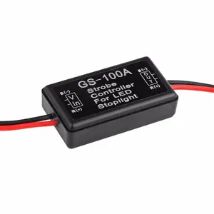 GS-100A/B/C 24V Flash Module de contrôleur stroboscopique voiture LED voyant d'avertissement Auto moto frein feu Stop clignotant LED feux de freinage