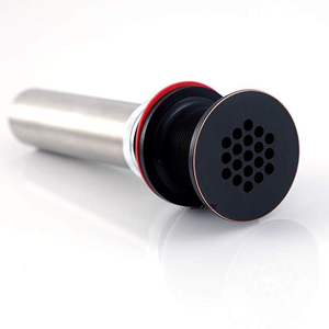 1 1/2 "Banyo Bataryası Gemi Vanity Lavabo Izgarası tahliye tapası Süzgeç Taşma Olmadan Yağ Ovuşturdu Bronz - Product Image 4