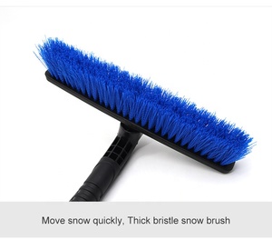 Thiết Kế Mới Phụ Kiện Xe Hơi Kính Thiên Văn Nhôm Xử Lý Băng <span class=keywords><strong>Scraper</strong></span> Tuyết Bàn Chải - Product Image 6