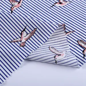 Phong cách mới sọc bán buôn poplin in rayon vải made trực tuyến