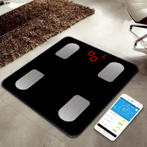 Neueste drahtlose Tuya gehärtete Glas Smart Scale Kostenlose Wifi Körperfett waage Körperfett Smart Scale mit App - Product Image 3