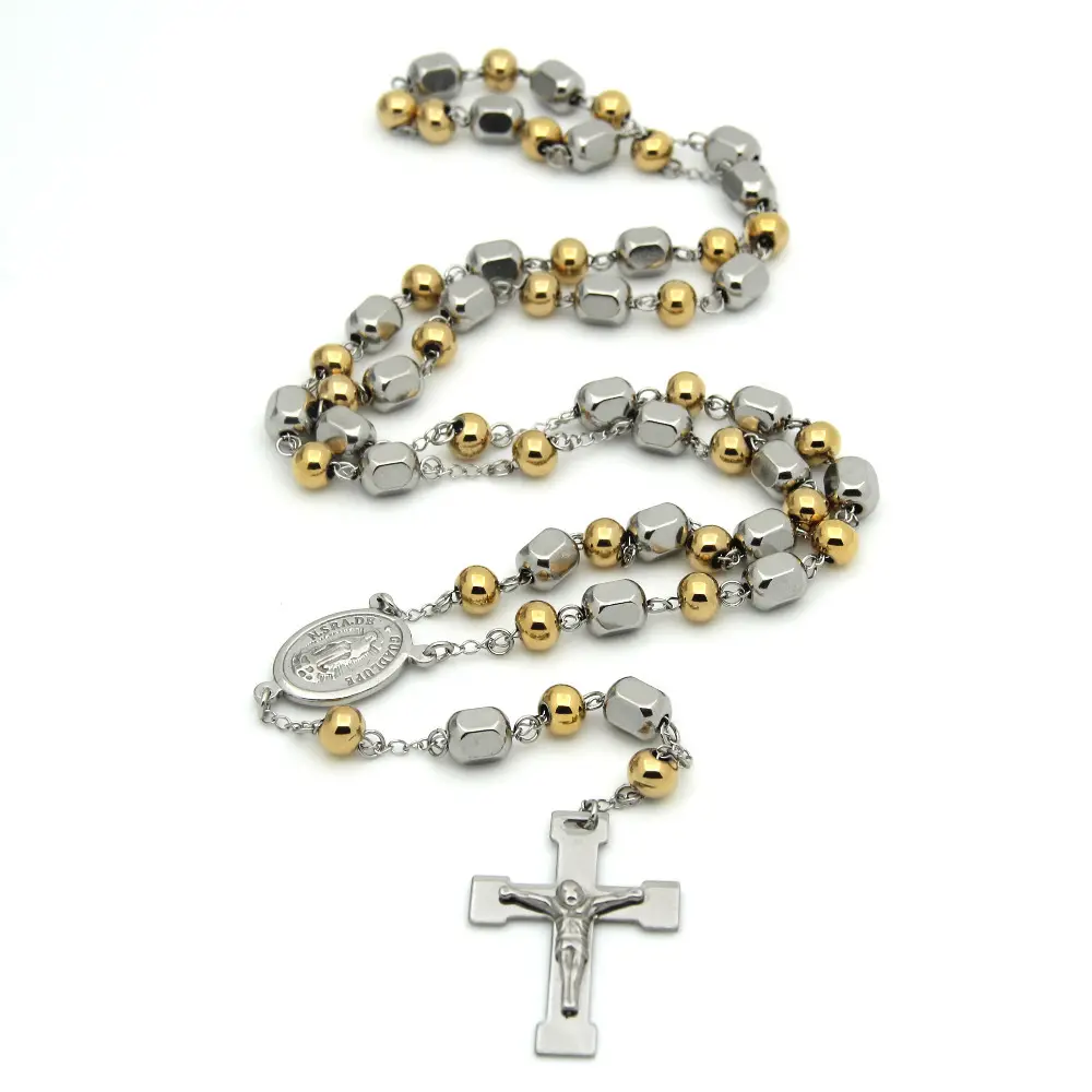 Collana rosario musulmano in acciaio inossidabile con perline rosario all'ingrosso spedizione gratuita