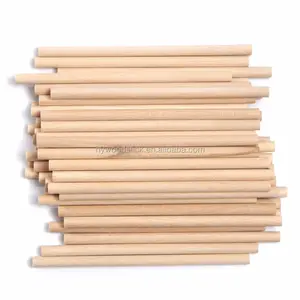 Dowel Rods Wooden Lollipop Sticks Manufacturer Round Wooden China Natural Wood Sticks One Points Treat Sticks Tools >12 Per Kit