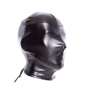 SM Bondage Fetish Mask Hood stringere traspirante naso aperto copricapo erotico maschera Cosplay giocattoli del sesso per le coppie - Product Image 5