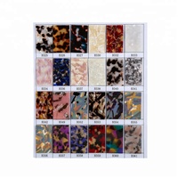 2023 Offre Spéciale forme ovale large longueur marron noir/blanc noir couleur main bracelet en acétate de tortue décoratif
