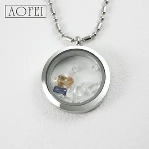 Origami gufo locket FAI DA TE collana del pendente di modo medaglione di vetro