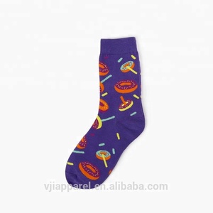 Chaussettes en coton amusantes pour hommes avec motif bacon et œuf frit - Product Image 5