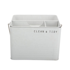 Home Storing Transporting Housekeeper Galvanized Steel Metal Cleaning <strong>Tool</strong> <strong>Caddy</strong> with Inner Box - Product Image 1