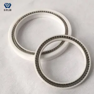 PTFE U V type Spring Cantilever Spring Energized Seals with T support form