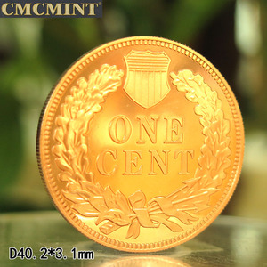 1 oz 999 Koin Tembaga Murni Jumbo Penny Indian Head Round Cash Coin B43 - Product Image 6
