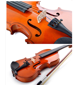 Violon pour débutant Deviser, table en érable, finition brillante, avec étui/archet/cire de colophane, pour étudiants et écoles de musique, fabriqué en Chine - Product Image 3