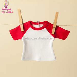 American Boy <strong>Doll</strong> <strong>Clothes</strong> Plain Blank Black Raglan <strong>18</strong> <strong>Inch</strong> Boy <strong>Doll</strong> T-shirt - Product Image 3
