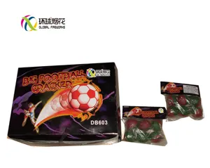 DB603 1,5 cm fútbol galletas 1,4g Fuegos Artificiales Un0336 celebración del Año Nuevo Chino