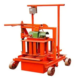 Mobile Hollow Block Making Machine QMR2-45 Egg Laying Concrete Block Brick Plant