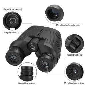 12x25 nhỏ gọn ống nhòm kính thiên văn Ống kính quang học rộng Vison săn chim xem - Product Image 5