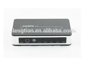 De alta calidad 1080p v1.4 hdmi switcher 4x1 mini hdmi switch con control remoto ir