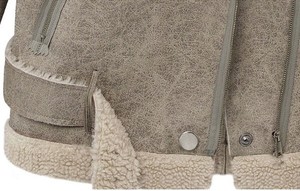 ey0227a breve inverno <span class=keywords><strong>cappotto</strong></span> di <span class=keywords><strong>montone</strong></span> <span class=keywords><strong>shearling</strong></span> da donna - Product Image 5