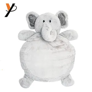 定制厚软毛绒动物大象可折叠婴儿游戏垫