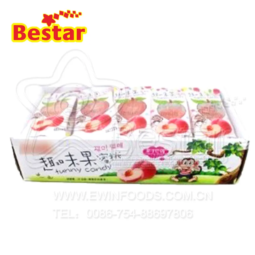 Halal Juicy Peach Soft Fruity Jelly Candy