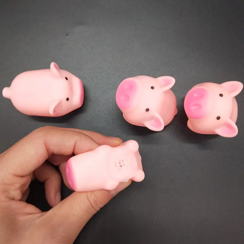 Yiwu поставщик, новый дизайн, симпатичная детская игрушка для ванны из ПВХ, Детские плавающие пищалки, утки, резиновая свинья, Игрушки для ванны