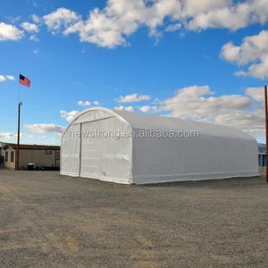 Tente de rangement industrielle prédécoupée, grand cadre en acier, m