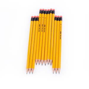 Lápiz amarillo promocional al por mayor, lápices de madera con número <span class=keywords><strong>2</strong></span>, lápiz con logotipo personalizado - Product Image 4