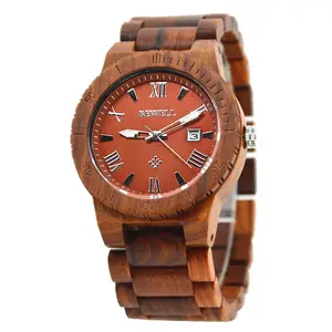 Bewell Houten Horloge Cool Horloges Business Voor Koop Mannen Analoge Natuurlijke Hout Kleur Met Verschillende Logo Op Backplates