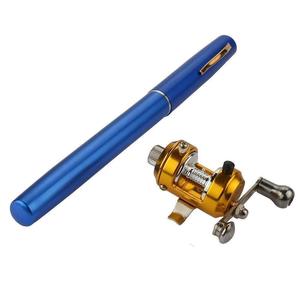 <strong>Mini</strong> Portable <strong>Pocket</strong> Aluminum Alloy <strong>Pen</strong> <strong>Fishing</strong> <strong>Rod</strong> and Reel Combo 4 Colors - Product Image 5