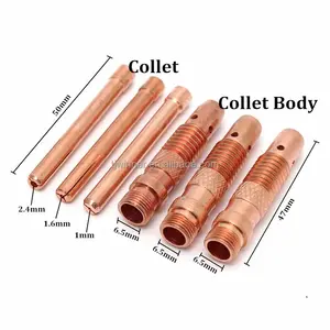 TIG 용접 토치 WP17 WP26, 1 collet 바디 및 3 조각 collet을위한 collet 키트