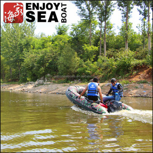 Venta Especial 2025 Botes RIB Rígidos de Fibra de Vidrio con Casco de Camuflaje, Bote Inflable con Motor Fuera de Borda - Product Image 2