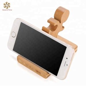 Homode Cellulare Supporto Del Basamento Del Telefono Del Telefono di Bambù e Carino Basamento Del Telefono - Product Image 3