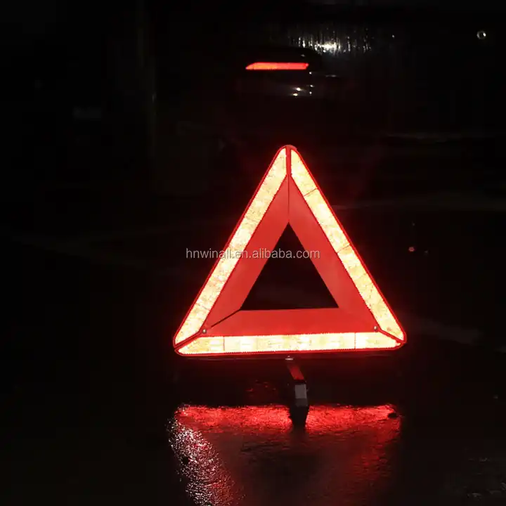 hotsale blinkende notfall verkehr auto warnung dreieck mit led-licht