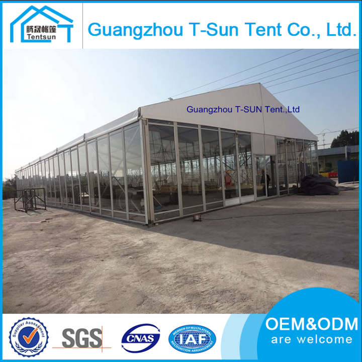 OEM ODM Offrir SGS Approuvé 30*35 M Verre Mur Événement Tente Chapiteau Auvent de Banquet