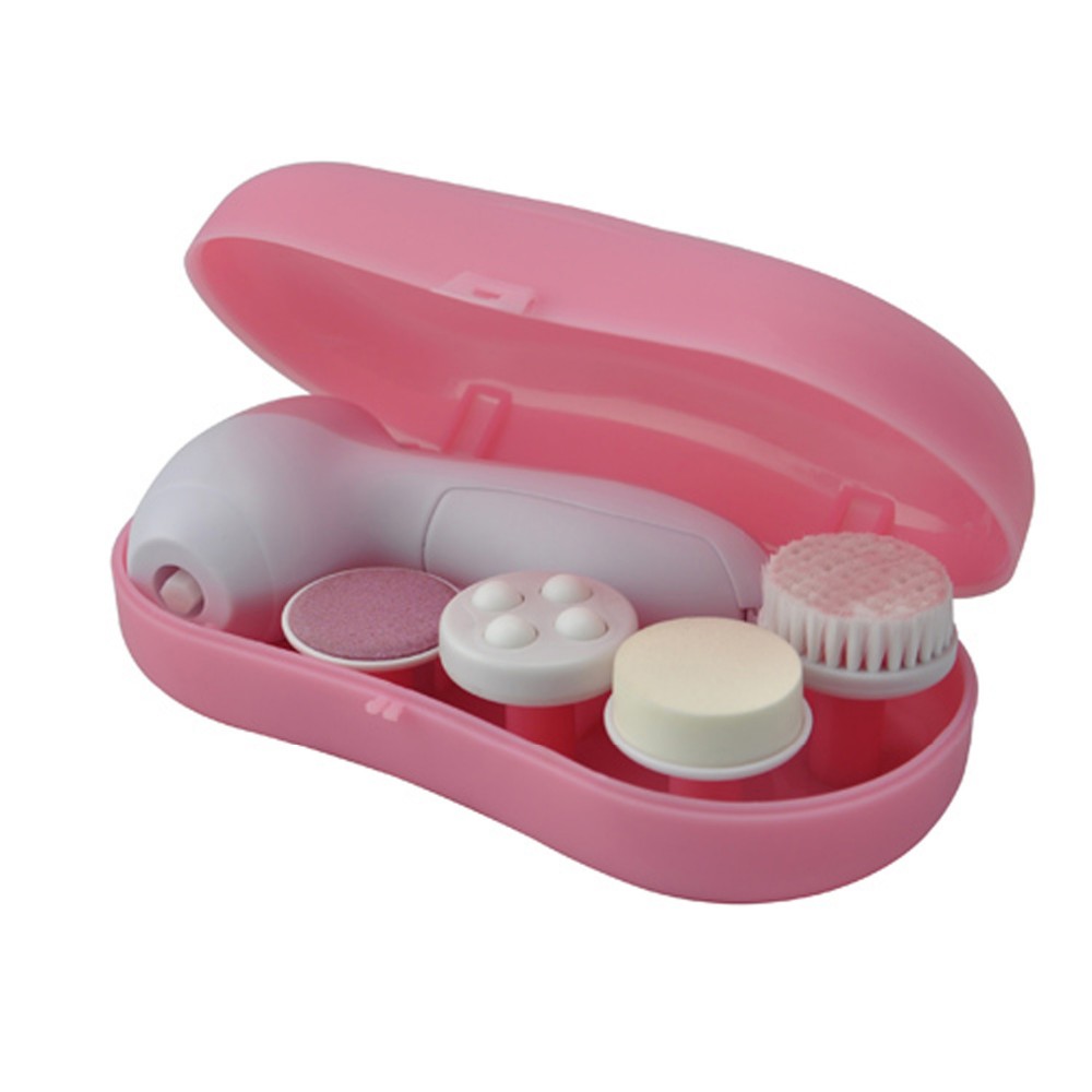 5 в 1 Электрический мыть уход за кожей машина массажер для лица электрическая Очищающая щетка для лица набор