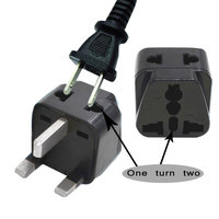 Adaptateur de voyage 3P norme britannique 2 1, prise universelle UK, ABS 10A, prise électrique à usage commercial pour Singapour, Arabie Saoudite, Émirats arabes unis