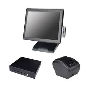 Touch Terminal Pos Solutions/登録用のカスタマーディスプレイプリンターを備えたオールインワンタッチパネルコンピューター
